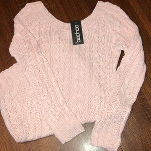boohoo Cable knit mini dress size s/m NWT